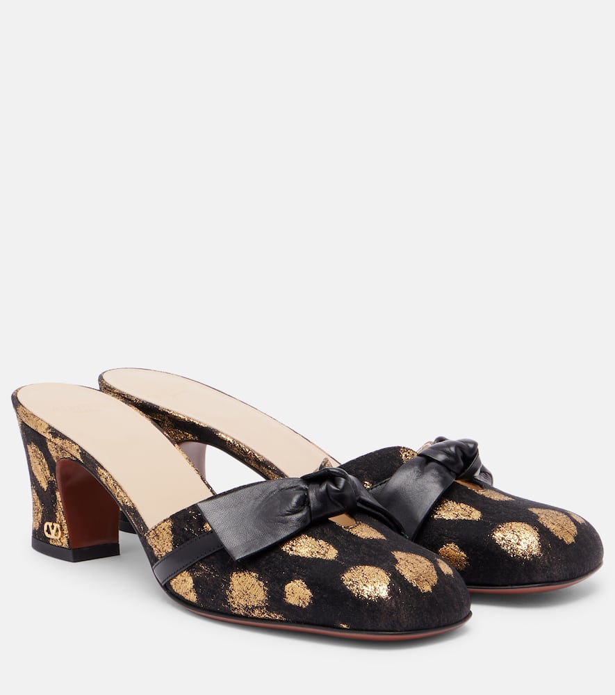 Knotty 60 bow-detail mules