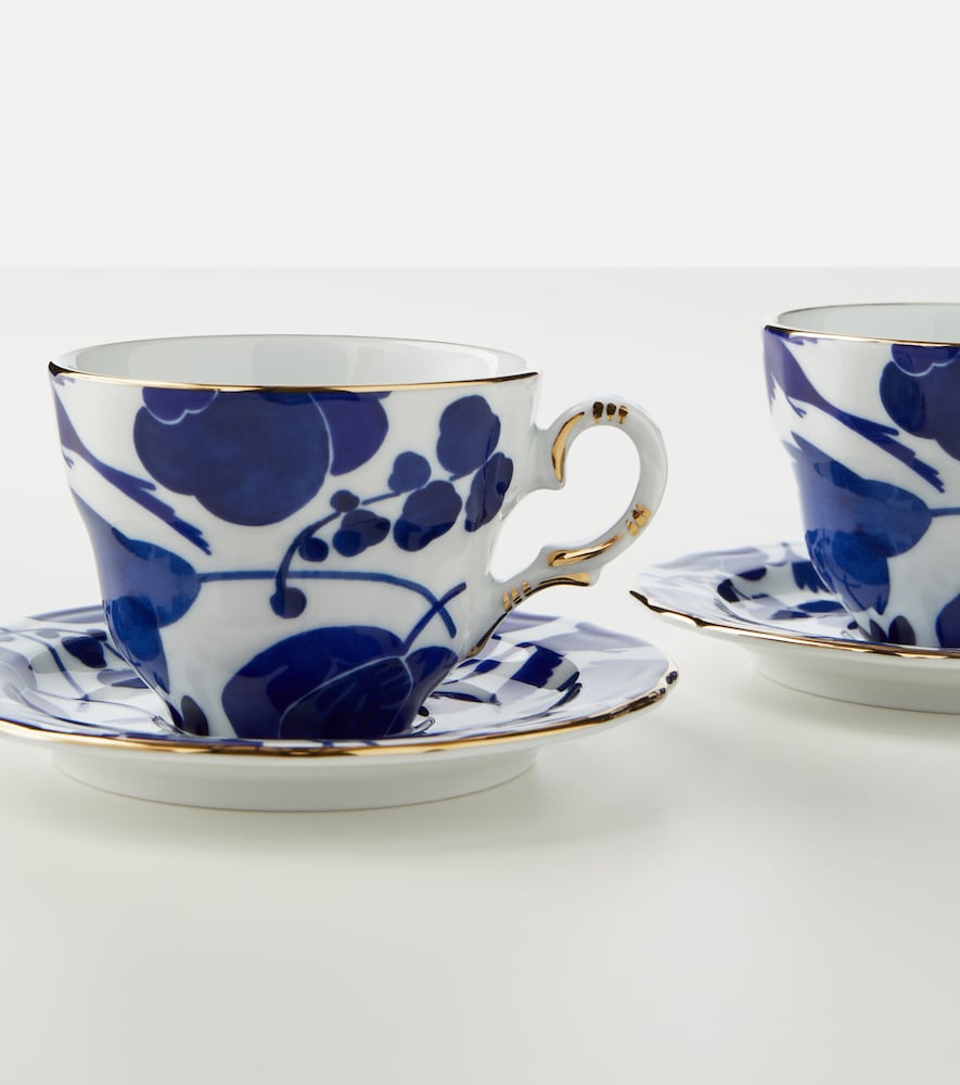  La Doublej La Doublej Set Mama Wildbird Blu Aus Zwei Teetassen 
