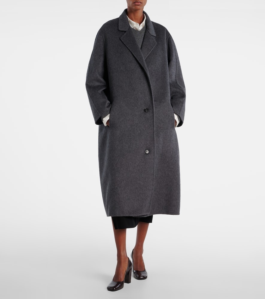 The Row Gustaf Cashmere Coat In Green