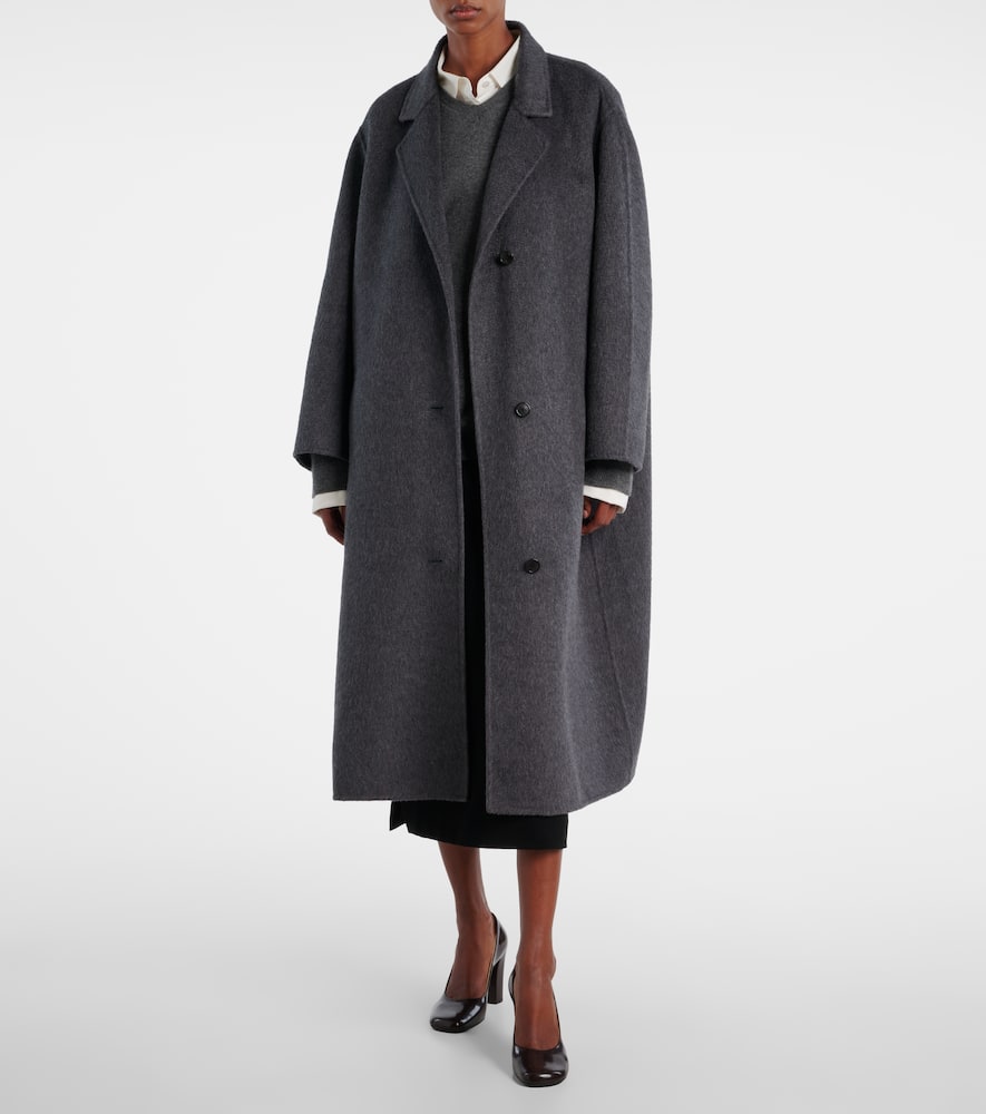 The Row Gustaf Cashmere Coat In Green