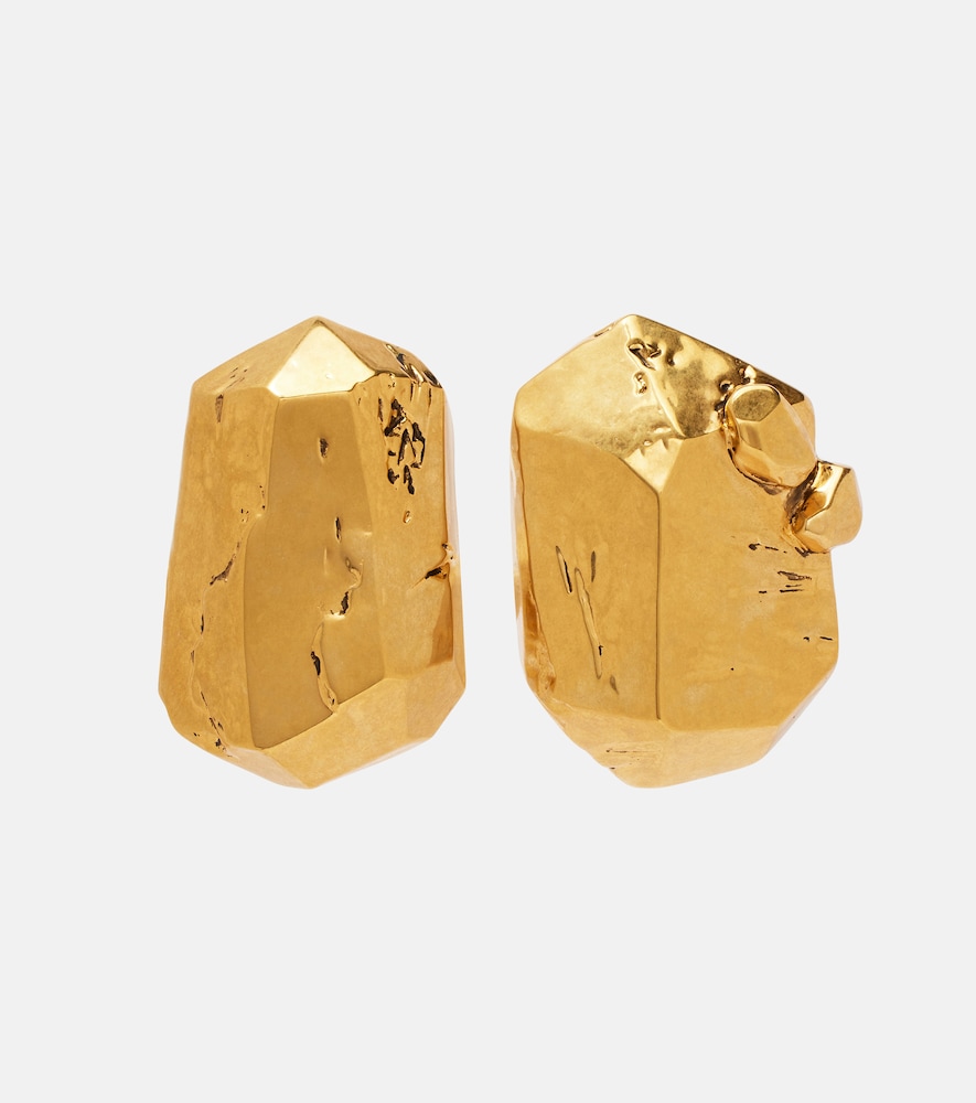Saint Laurent Organic clip-on earrings