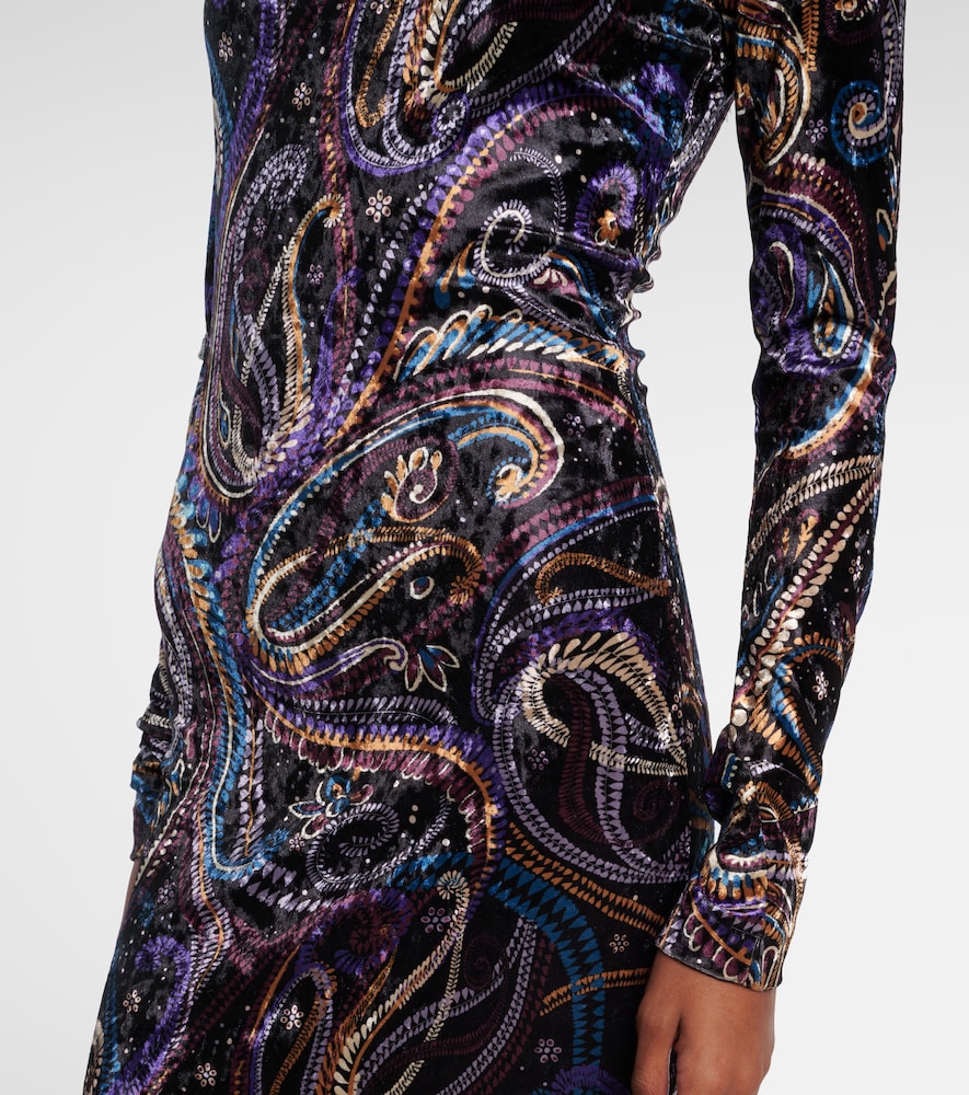  Etro Etro Sequined Turtleneck Gown 