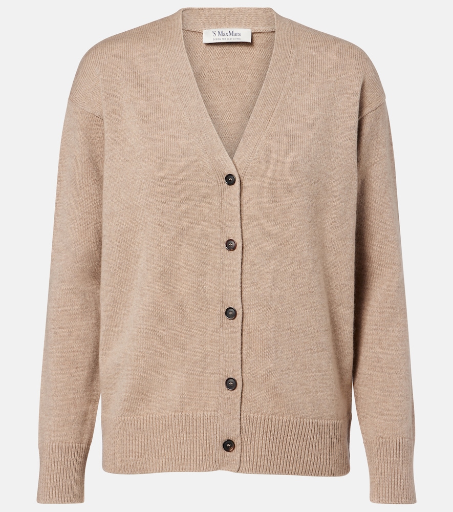 's Max Mara Cedro Wool And Cashmere Cardigan In Brown