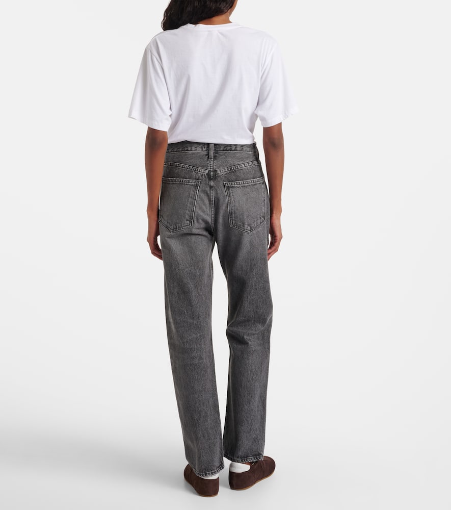 Agolde 90's Pinch High-rise Straight Jeans In Black