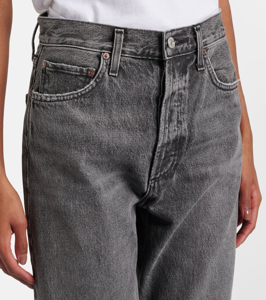 Agolde 90's Pinch High-rise Straight Jeans In Black