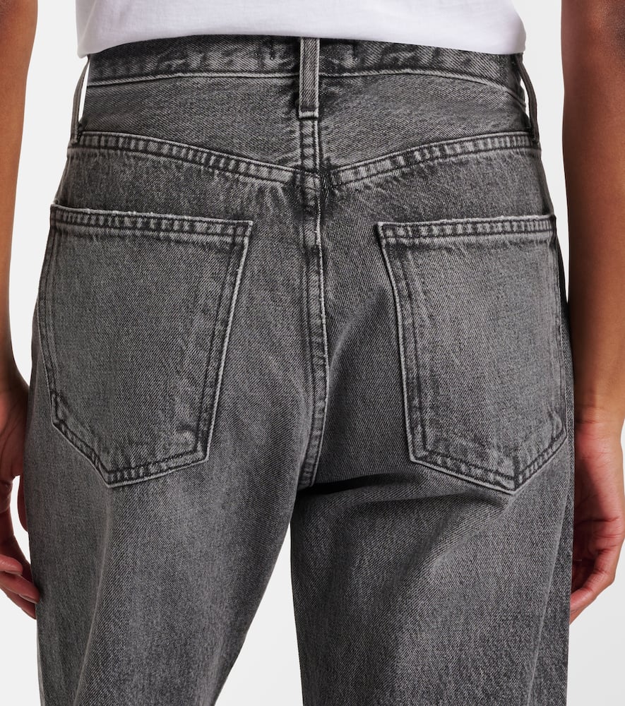 Agolde 90's Pinch High-rise Straight Jeans In Black