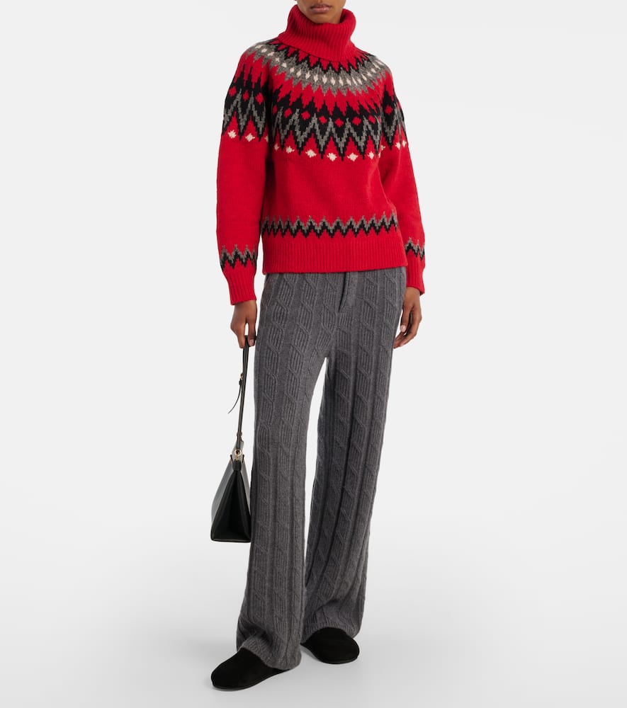 Polo Ralph Lauren Wool Turtneleck Sweater In Multi