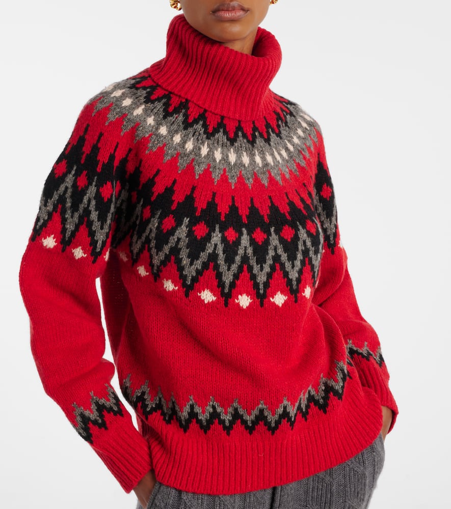 Polo Ralph Lauren Wool Turtneleck Sweater In Multi