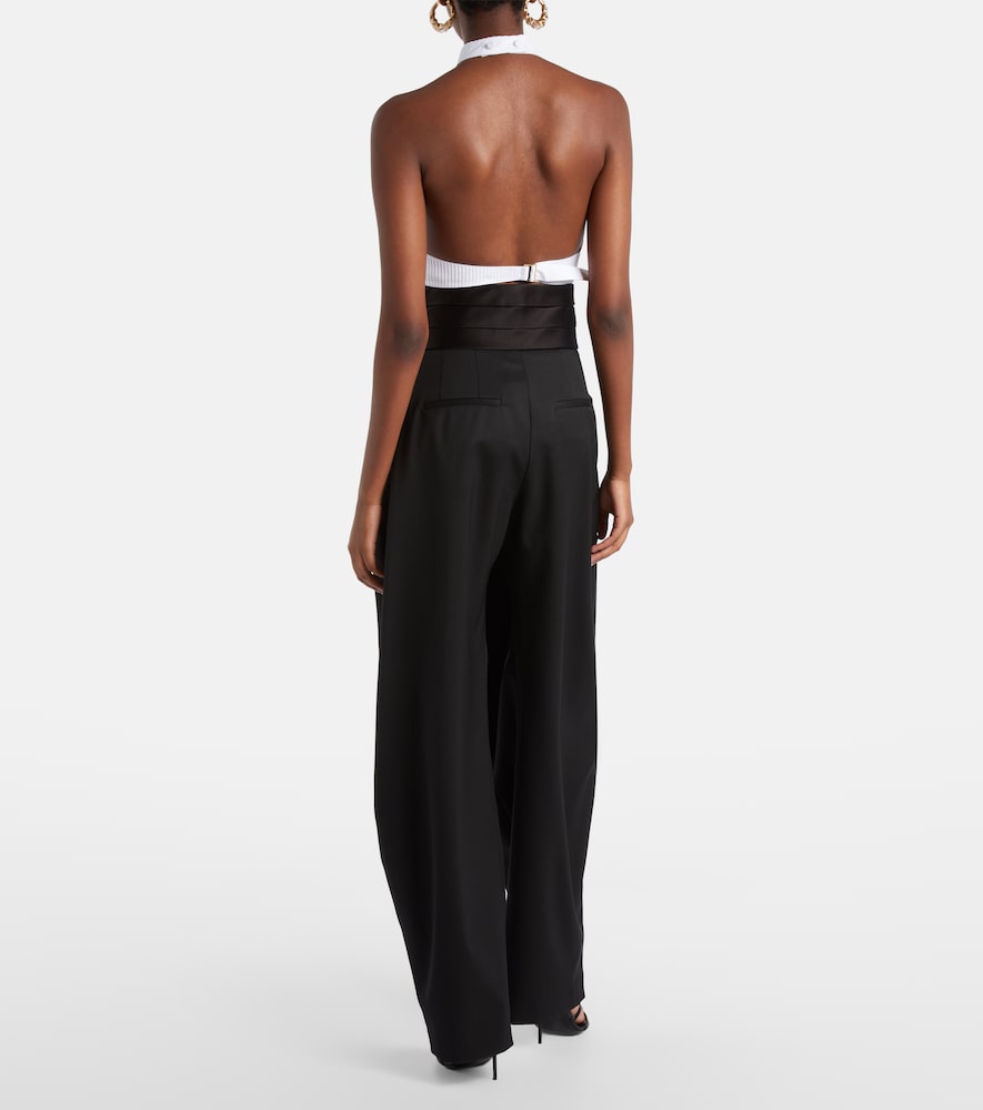  Alaia Alaia Wool Wide-leg Pants 