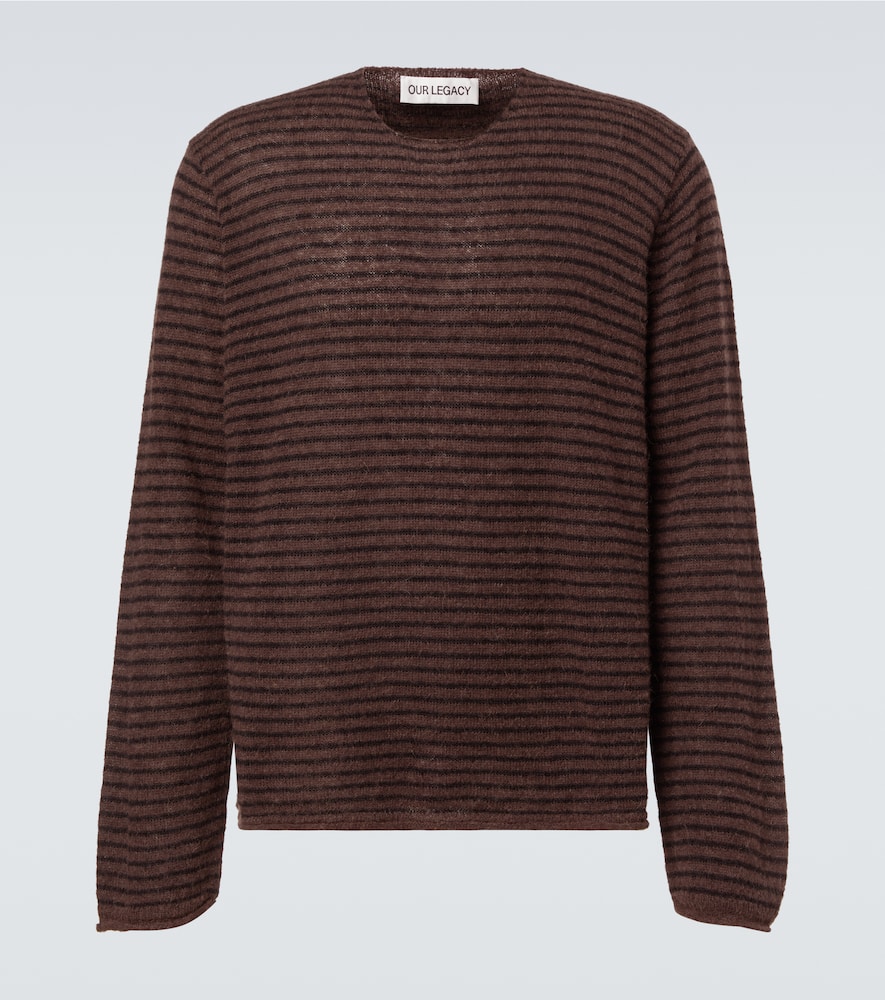 Our Legacy Rigid Popover Alpaca-blend Sweater In Brown