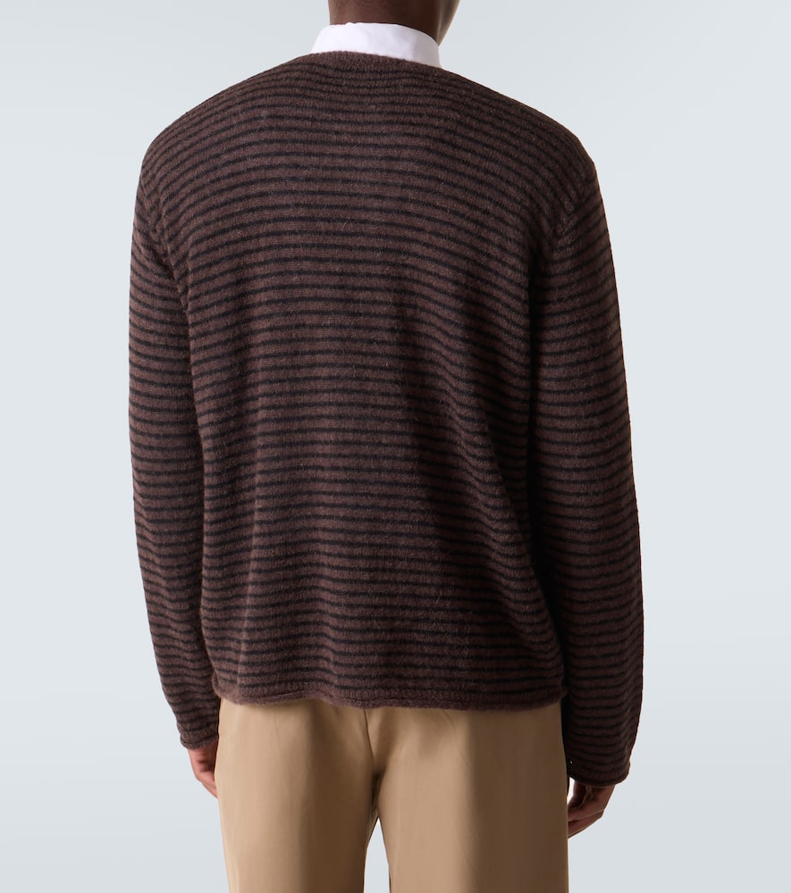 Our Legacy Rigid Popover Alpaca-blend Sweater In Brown