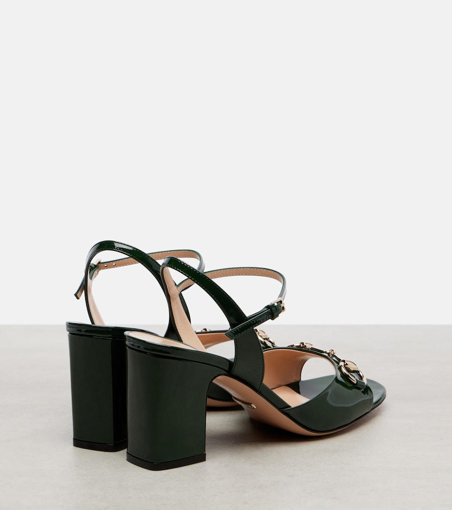  Gucci Gucci Sandalen Lady Horsebit 75 Aus Lackleder 