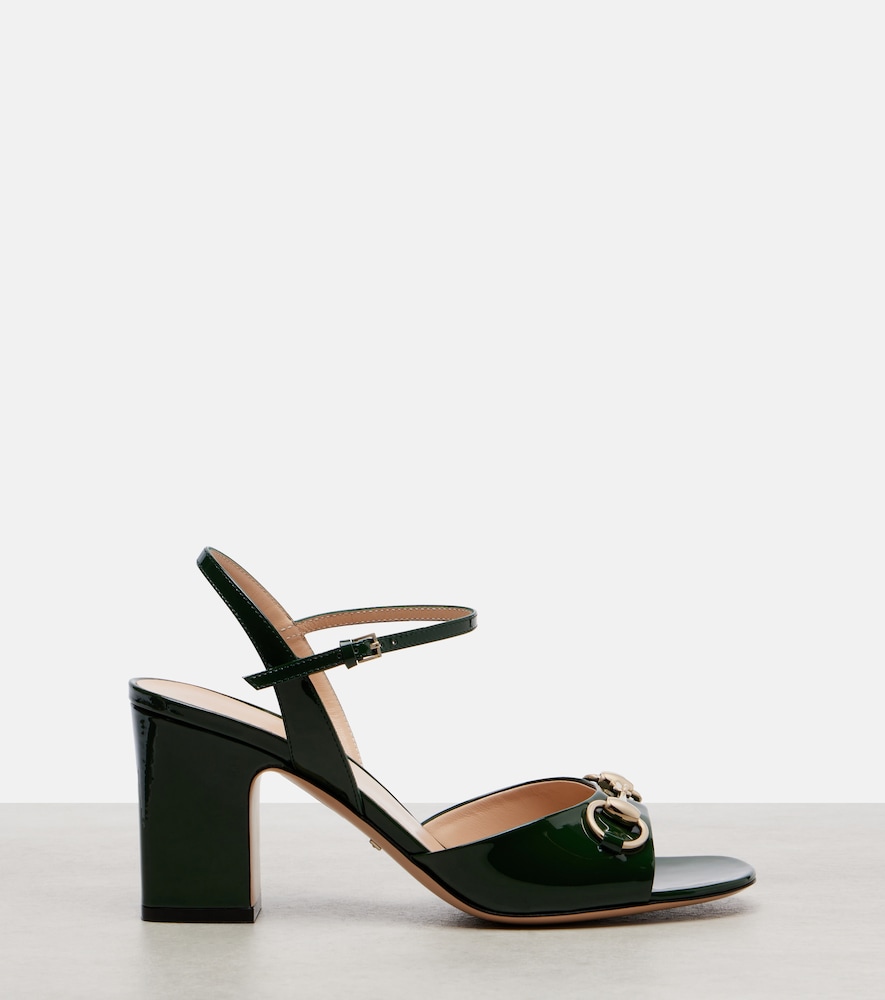  Gucci Gucci Sandalen Lady Horsebit 75 Aus Lackleder 