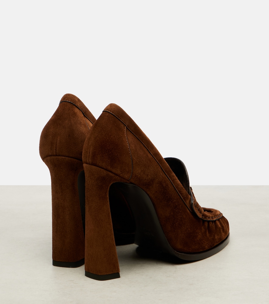  Saint Laurent Saint Laurent Le Loafer 110 Suede Loafer Pumps 