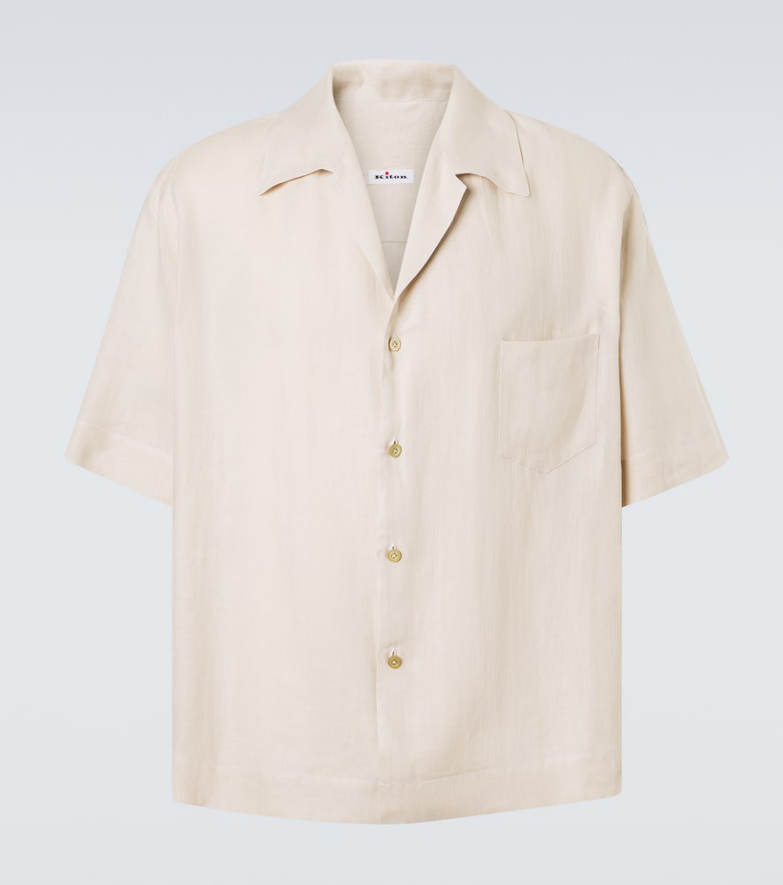 Kiton Linen Bowling Shirt