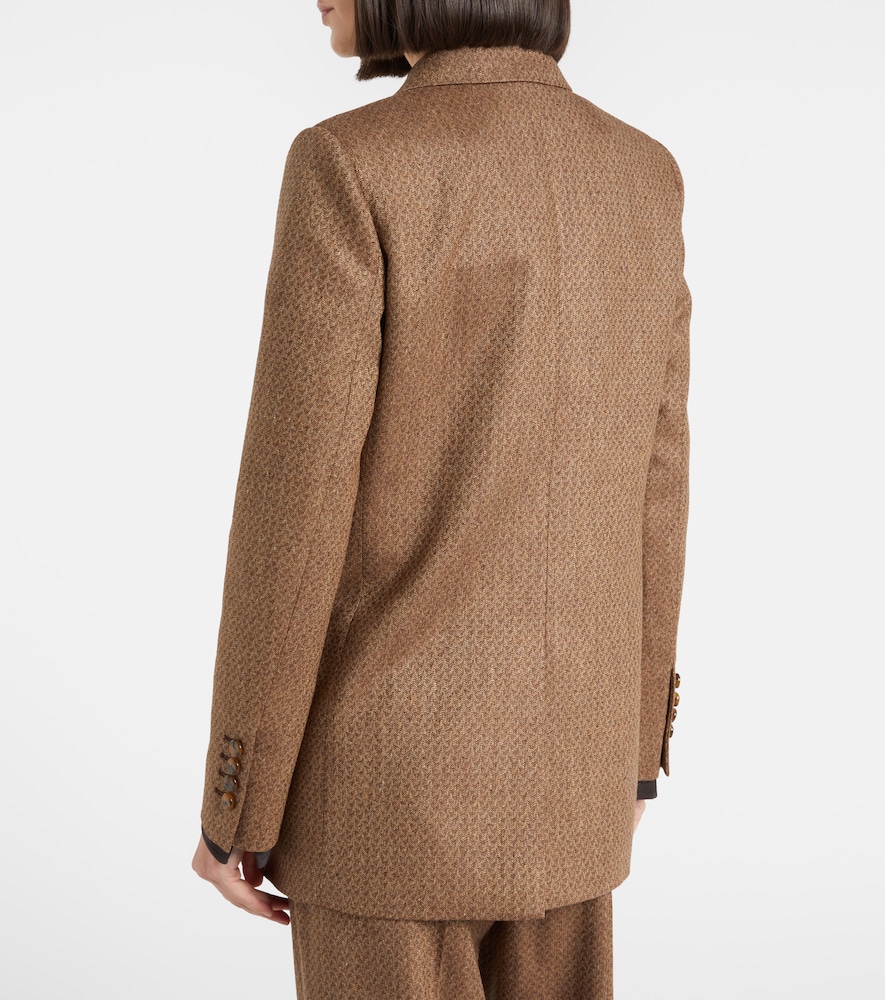  Blaze Milano Blazã© Milano Amel Everyday Silk And Wool Blazer 