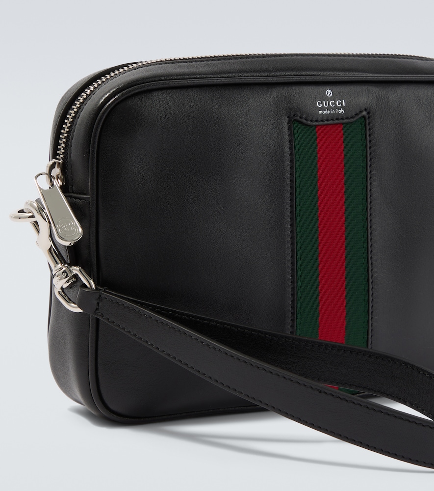 Gucci Gucci Crossbody Bag Web trademark small Aus Leder 