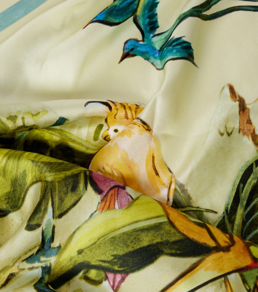  Alemais Alã©mais Printed Silk Satin Scarf 
