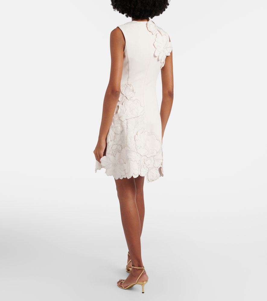  Leo Lin Leo Lin Floral-applique Minidress 