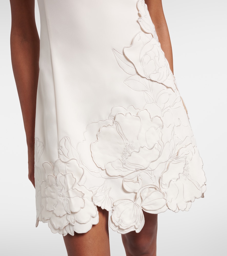  Leo Lin Leo Lin Floral-applique Minidress 