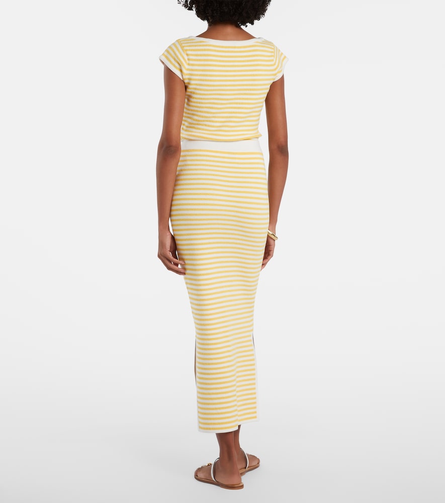 Ari Striped Pencil Skirt