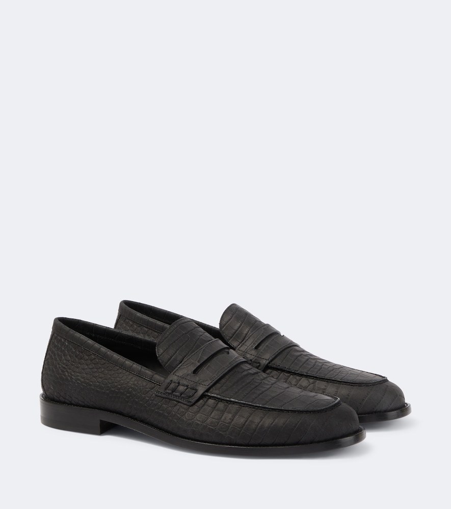 Loafers aus Leder