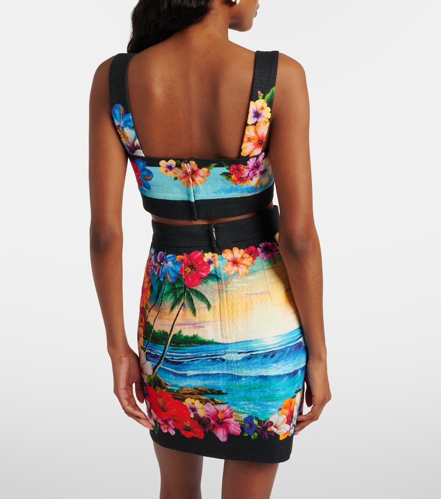  Dolce&gabbana Dolce&gabbana Printed Crop Top 