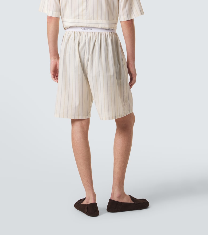  Calvin Klein Collection Calvin Klein Collection Edward Striped Technical Shorts 
