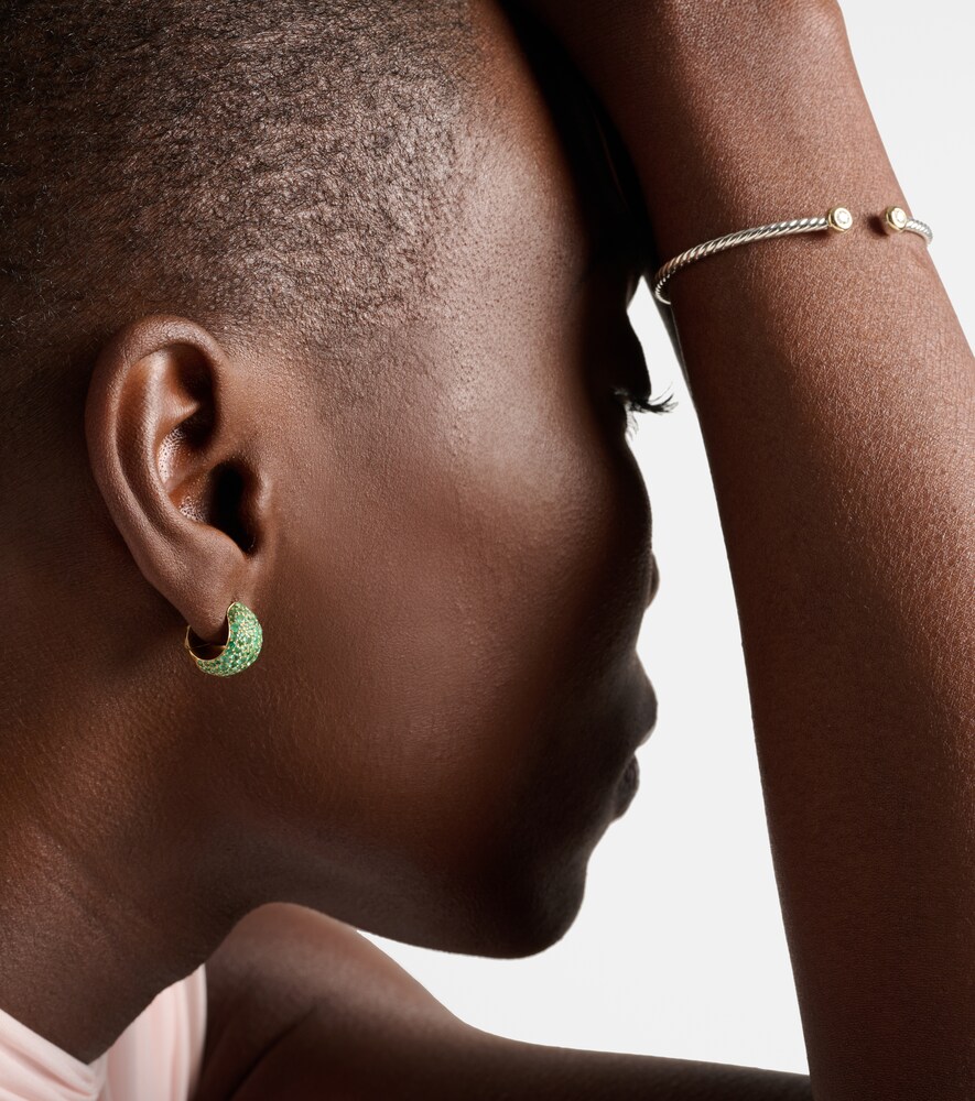  Octavia Elizabeth Octavia Elizabeth Ohrringe Icon Poppy Aus 18kt Gelbgold Mit Smaragden 