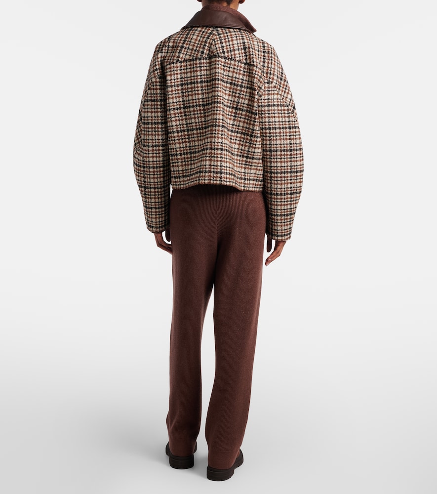 Cashmere-Blend Straight Pants