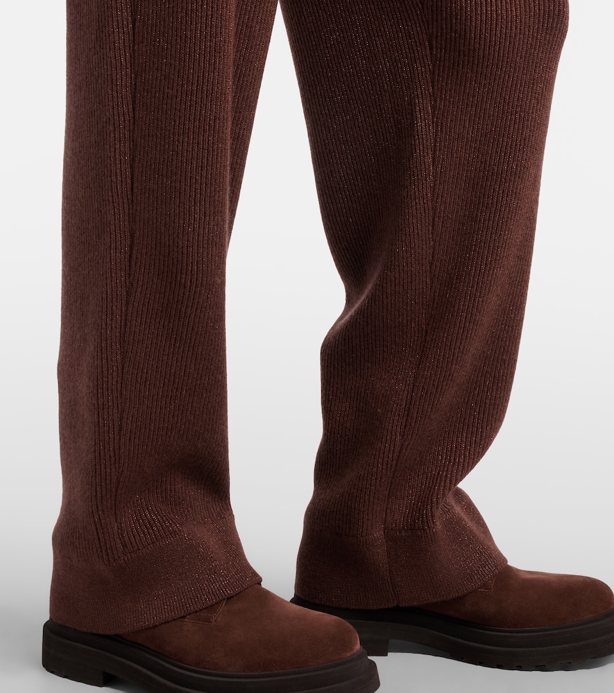  Brunello Cucinelli Brunello Cucinelli Cashmere-blend Straight Pants 