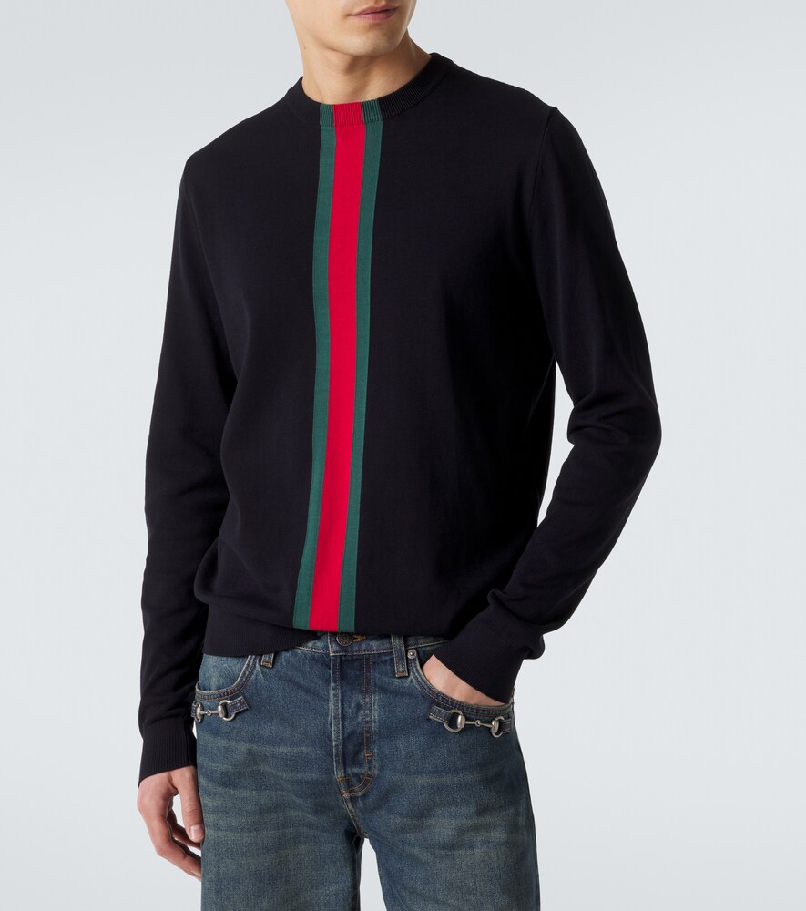 Gucci Gucci Pullover Web Stripe Aus Baumwolle 