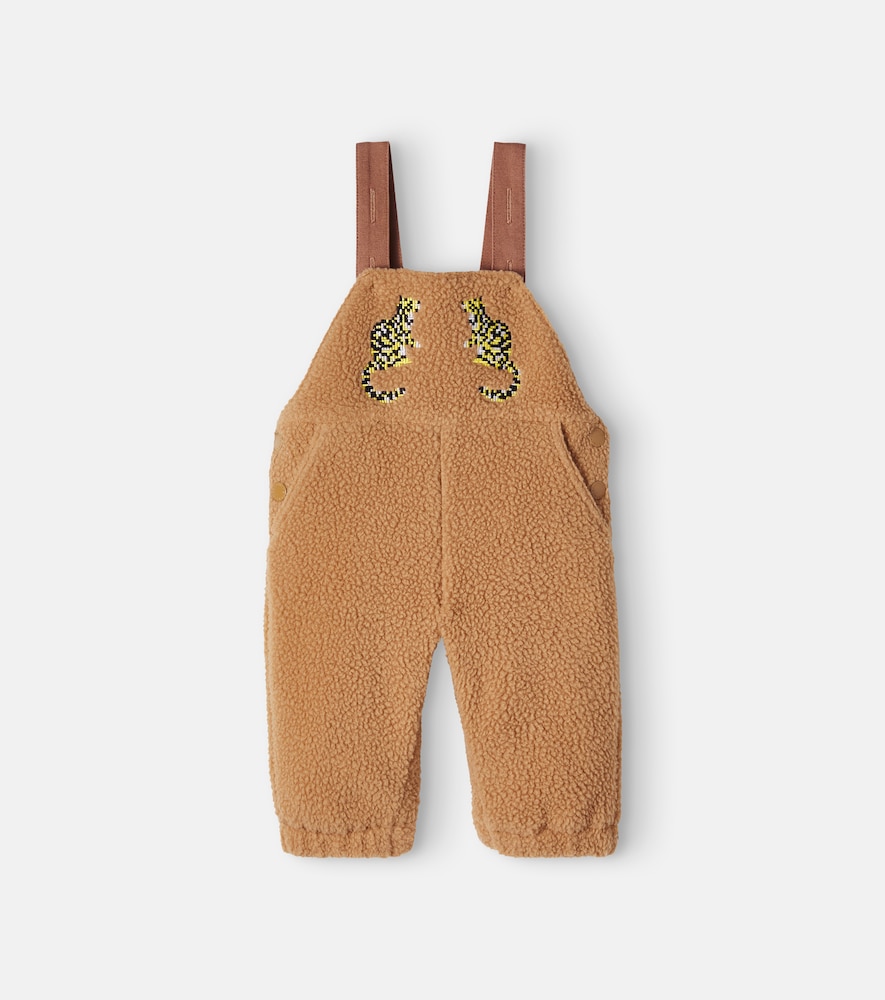 Baby Latzhose aus Teddyfleece