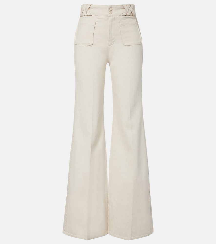 Dorothee Schumacher Summer Of Love cotton and linen flared pants