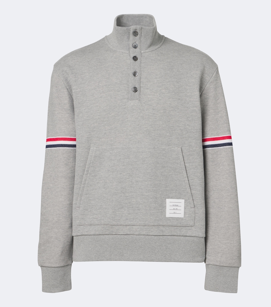 Sweatshirt aus Baumwoll-Piqué