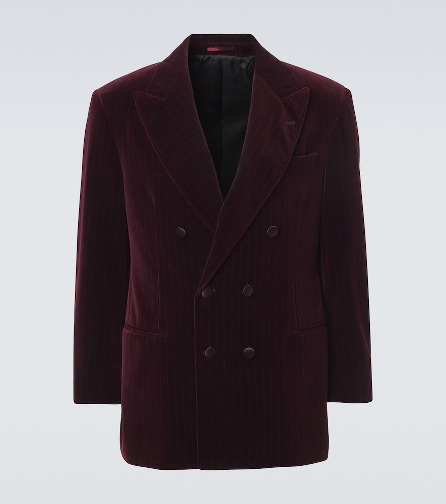 Blazer aus Baumwollsamt