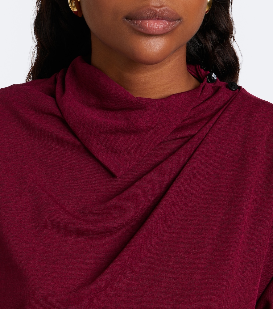 Golda Draped Jersey Top