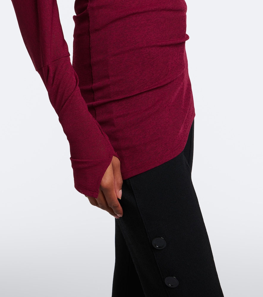 Golda Draped Jersey Top