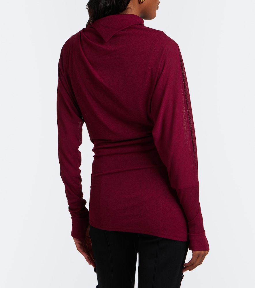 Golda Draped Jersey Top