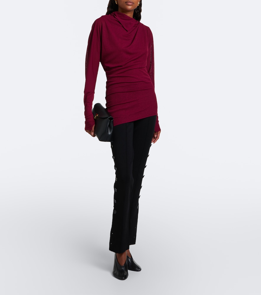 Golda Draped Jersey Top