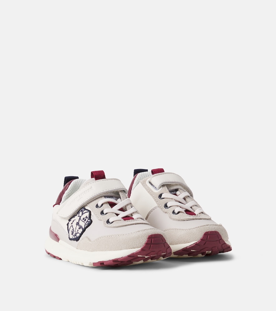 X Maison Kitsuné Sneakers Geno aus Leder