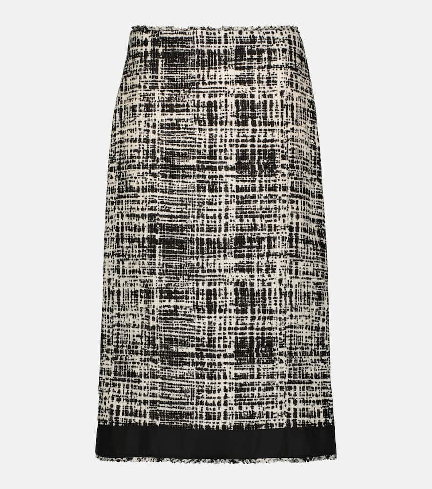Prada Tweed midi skirt