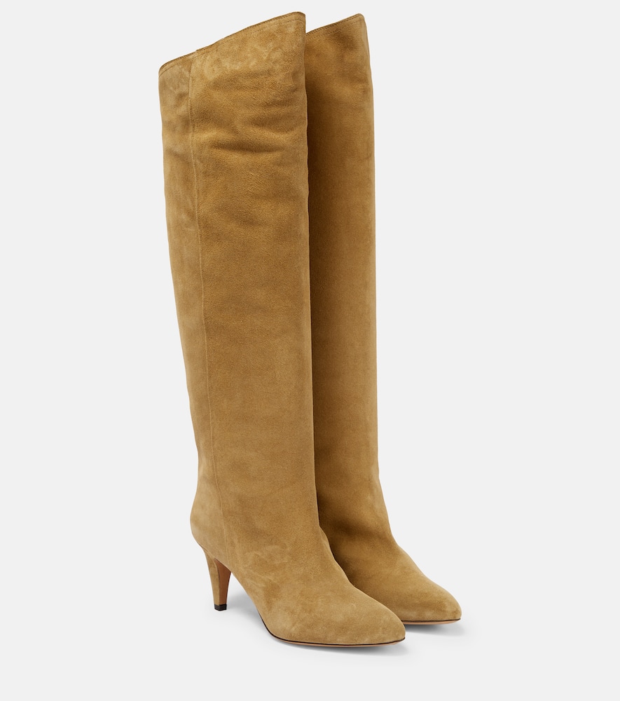 Lispa suede knee-high boots