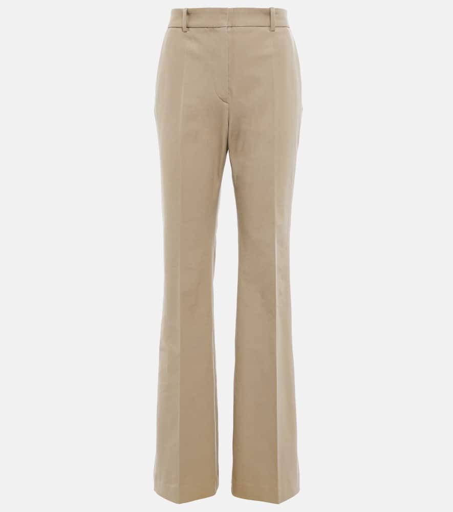 Joseph High-rise flared gabardine pants