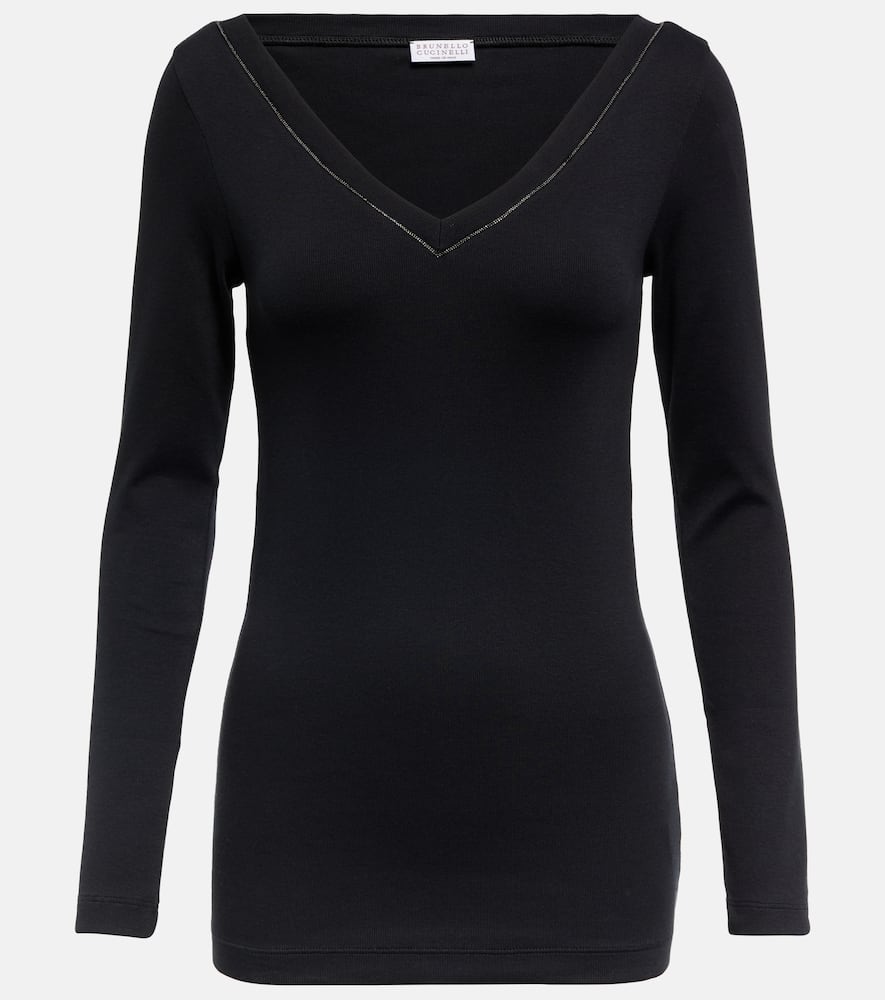 Brunello Cucinelli Cotton-blend top