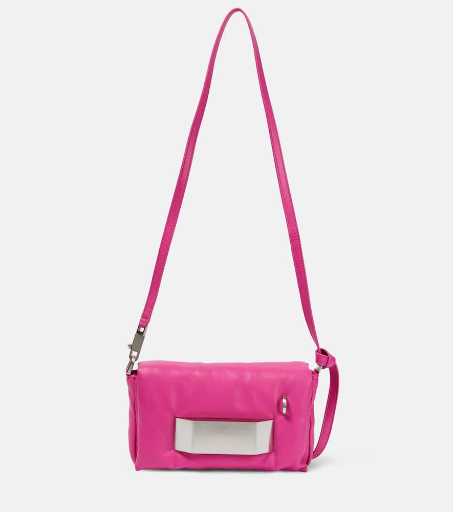 Shop Rick Owens Quilted Leather Shoulder Bag In Hot Pink