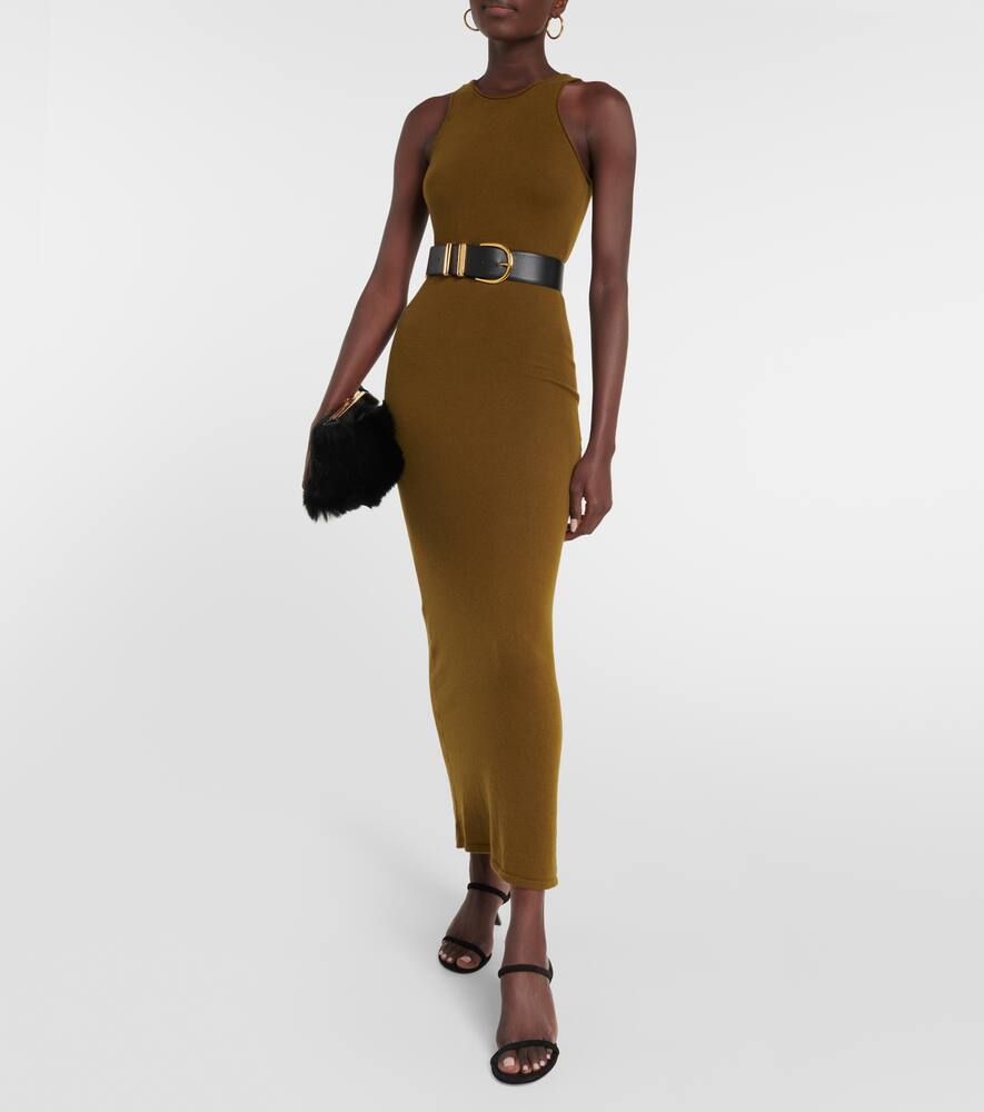 Khaite Maxikleid Jaime Aus Kaschmir In Green
