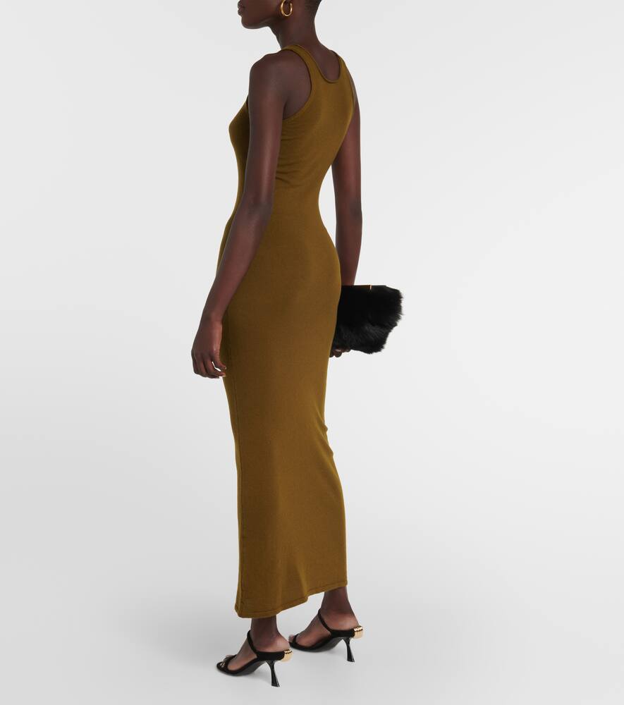 Khaite Maxikleid Jaime Aus Kaschmir In Green