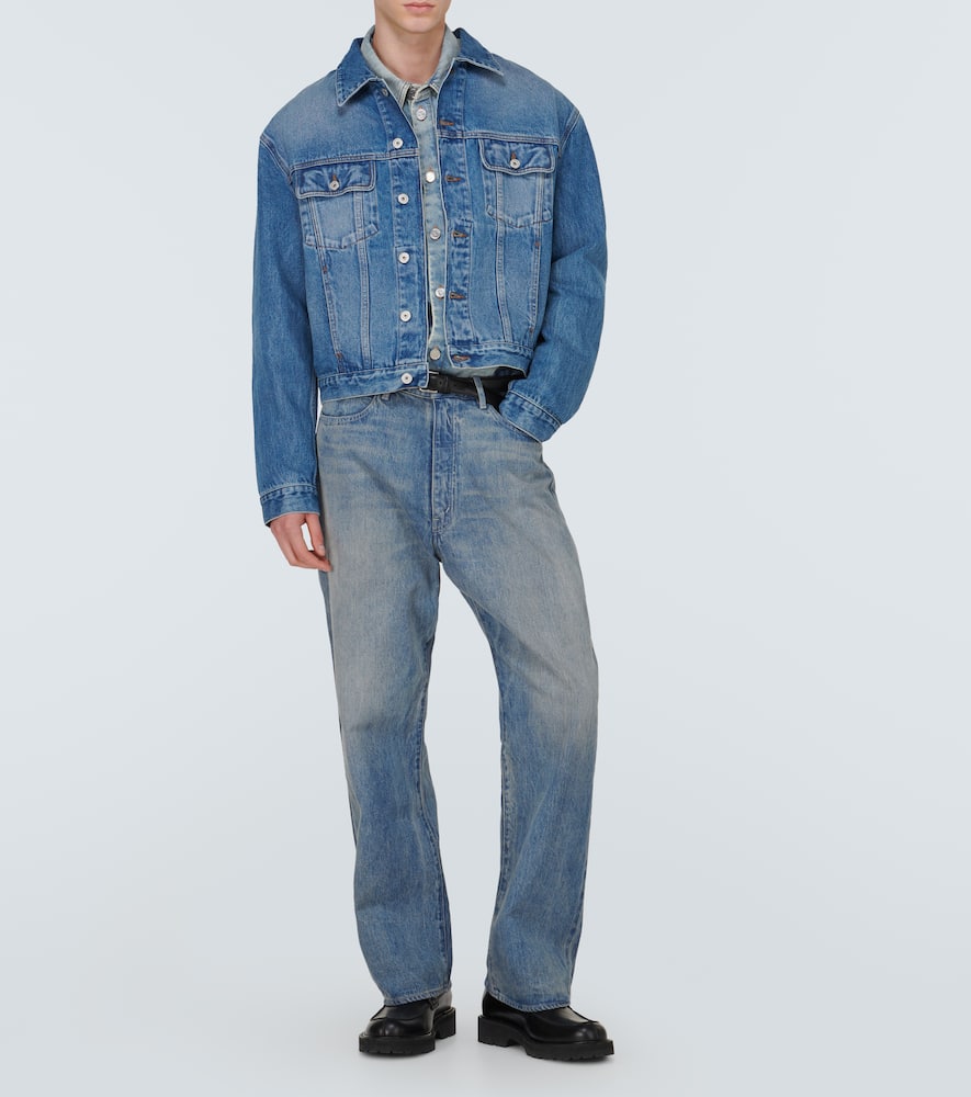 Shop Jacquemus La Veste De-nîmes Denim Jacket In Blue