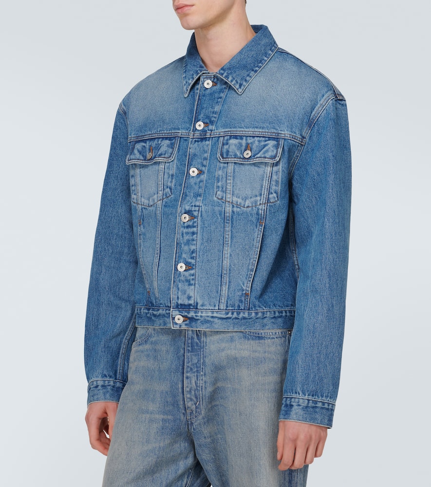 Shop Jacquemus La Veste De-nîmes Denim Jacket In Blue